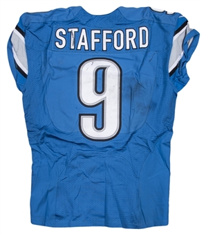 2016 Matthew Stafford Game Used & Photo Matched Detroit Lions Jersey Used On 10/9/2016 (NFL-PSA/DNA & Resolution Photomatching)